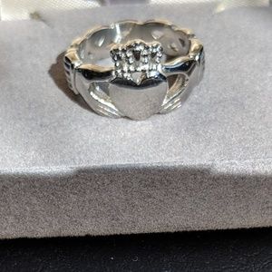 Designer Sterling Silver Claddagh Ring